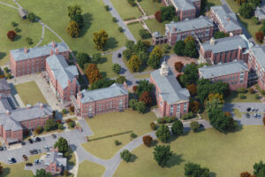 aerial view of Morehouse College campus