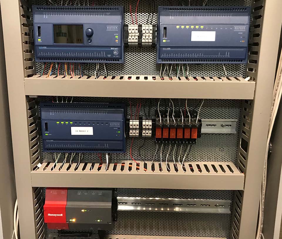 a neatly organized control box